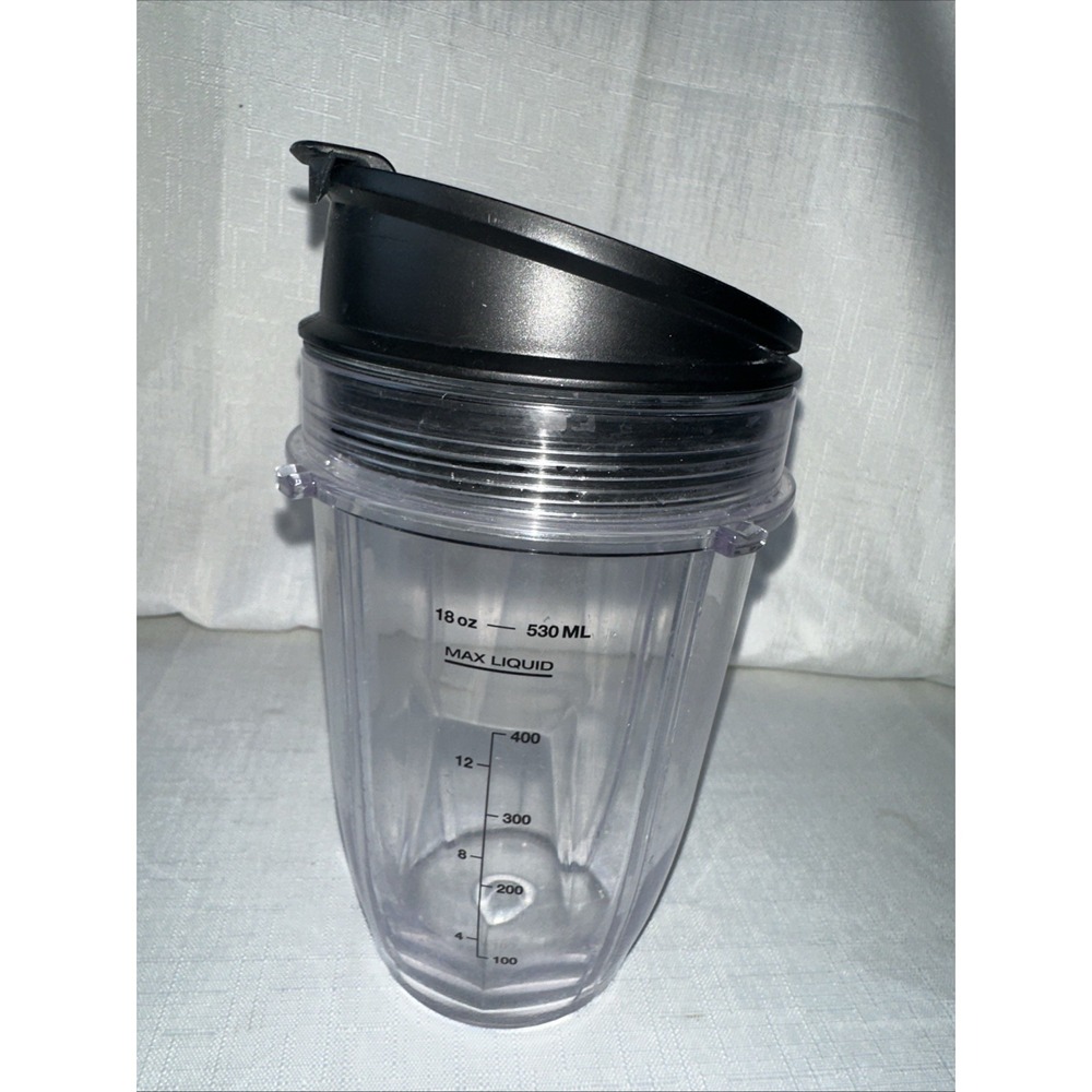 Nutri‎ Ninja 18oz Cup with Sip/Seal Lid for Auto IQ Blender Replacement